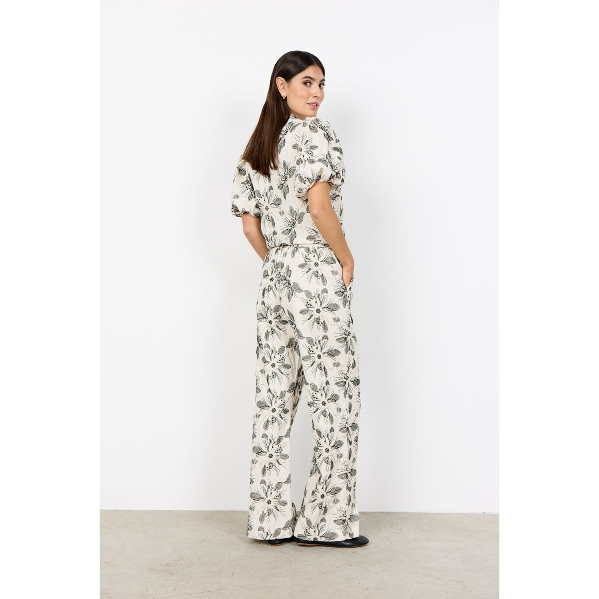 SC-Gabriele 2-C Relaxed Fit Floral Print Pants