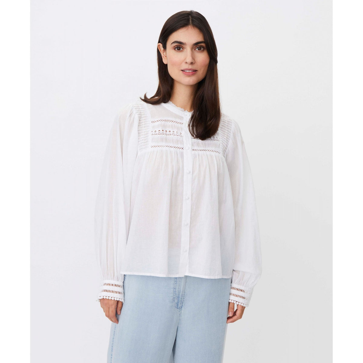 MaIzoria Lace Detail Shirt