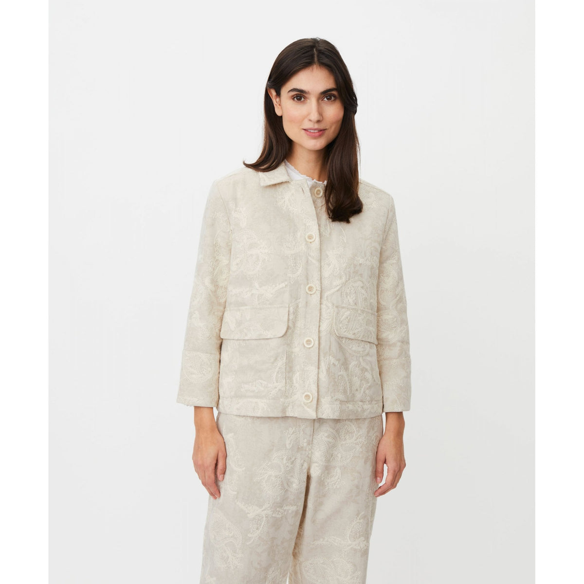 MaJovalyne Embroidered Pattern Jacket