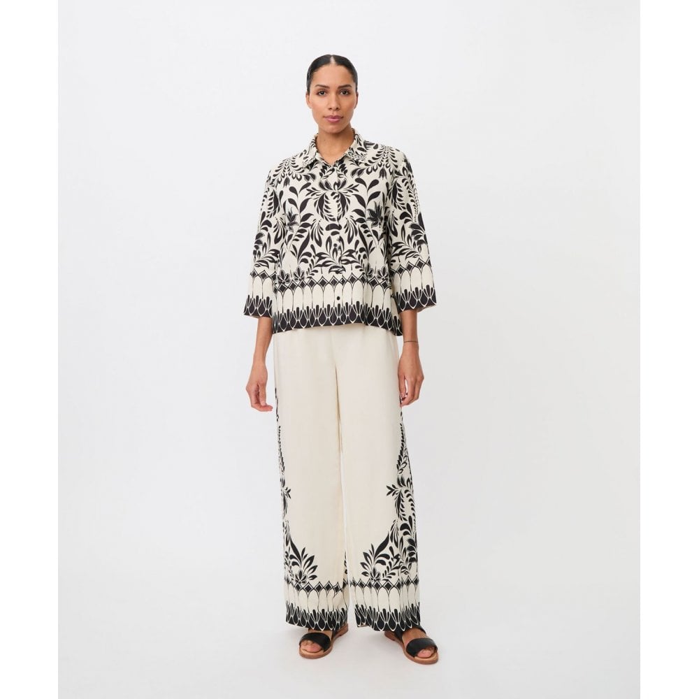 MaPelyssi Relaxed Fit Floral Trousers