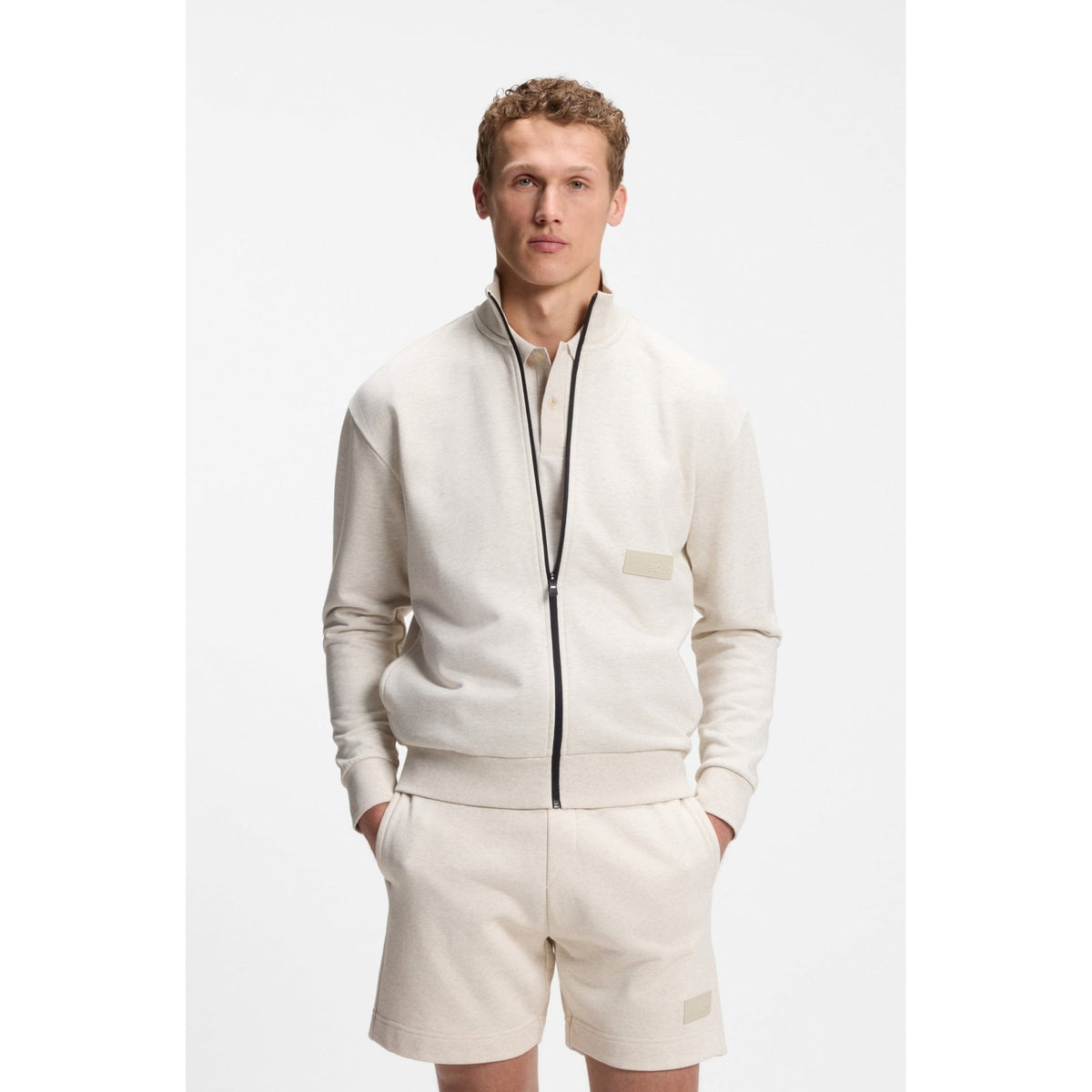 Relaxed Fit Full Zip Sweatshirt