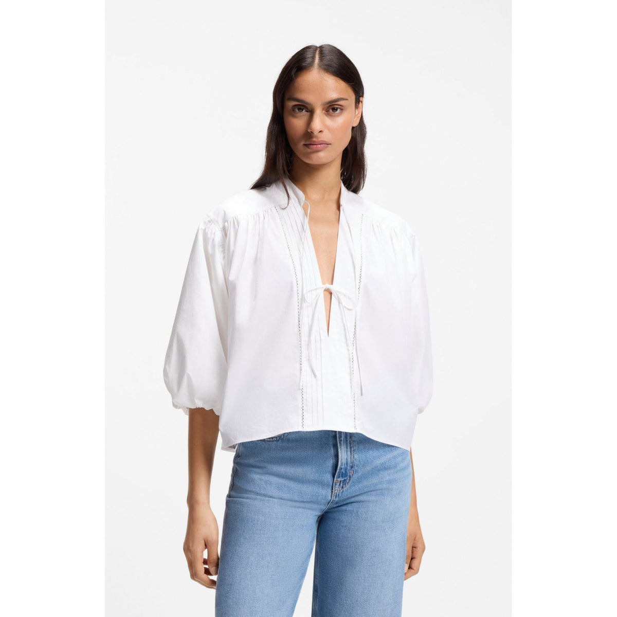 Bales Relaxed Fit Poplin Blouse