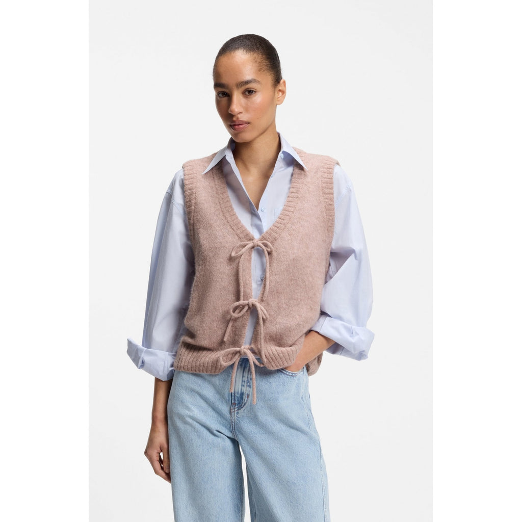 Frig Italian Yarn Tie Front Cardigan