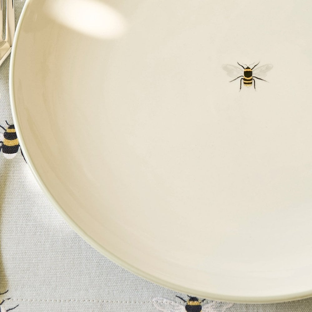 Bees Stoneware Dinner Plate