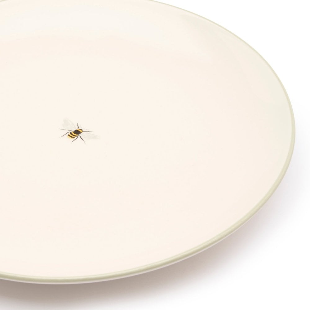 Bees Stoneware Dinner Plate