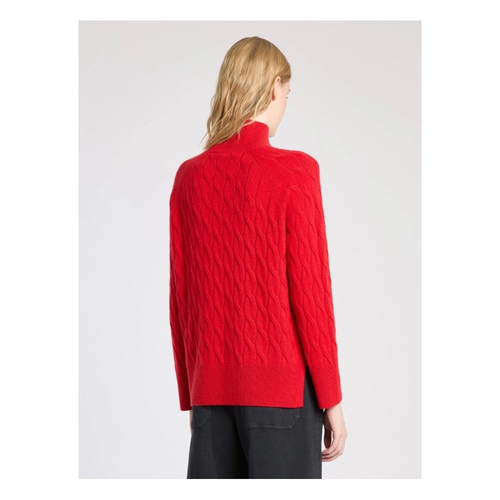 MLSGATTONI Cable Knit Mock Neck Jumper