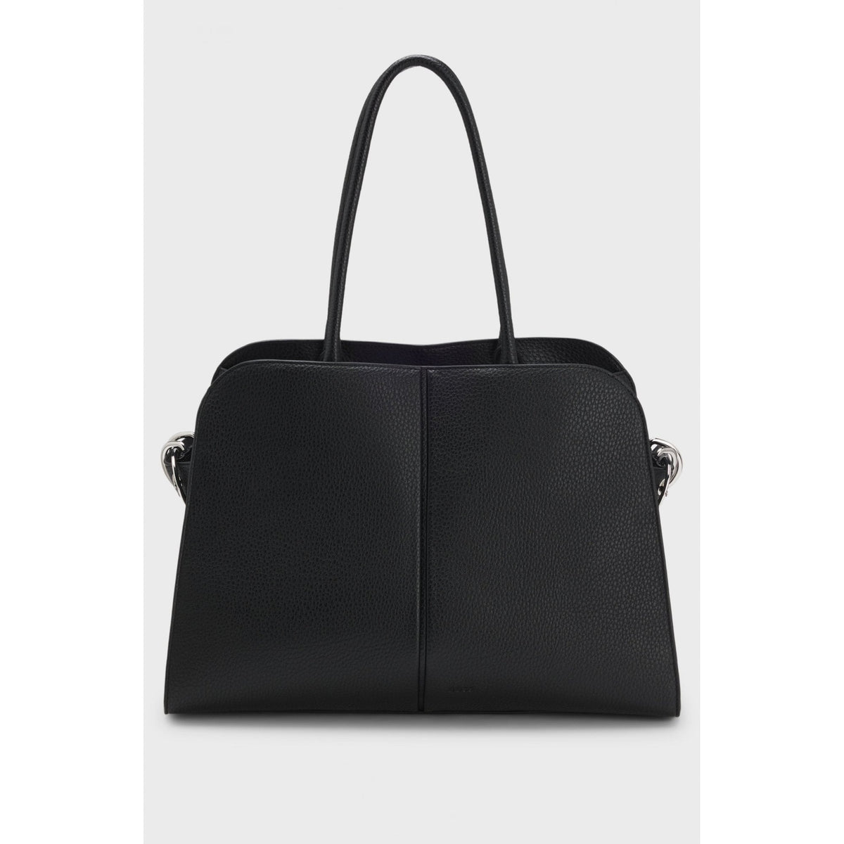 Clarice Embossed Logo Faux Leather Tote Bag