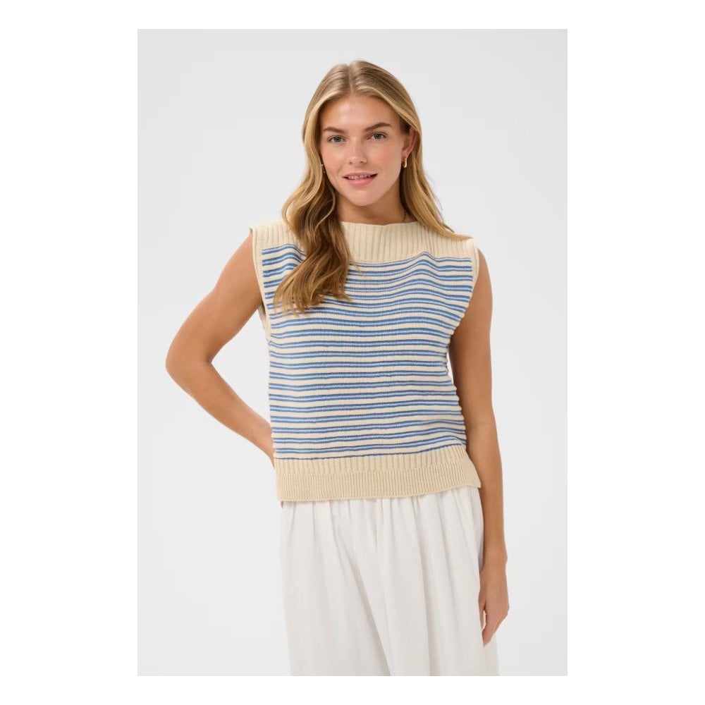 RileySZ Striped Knit Pullover