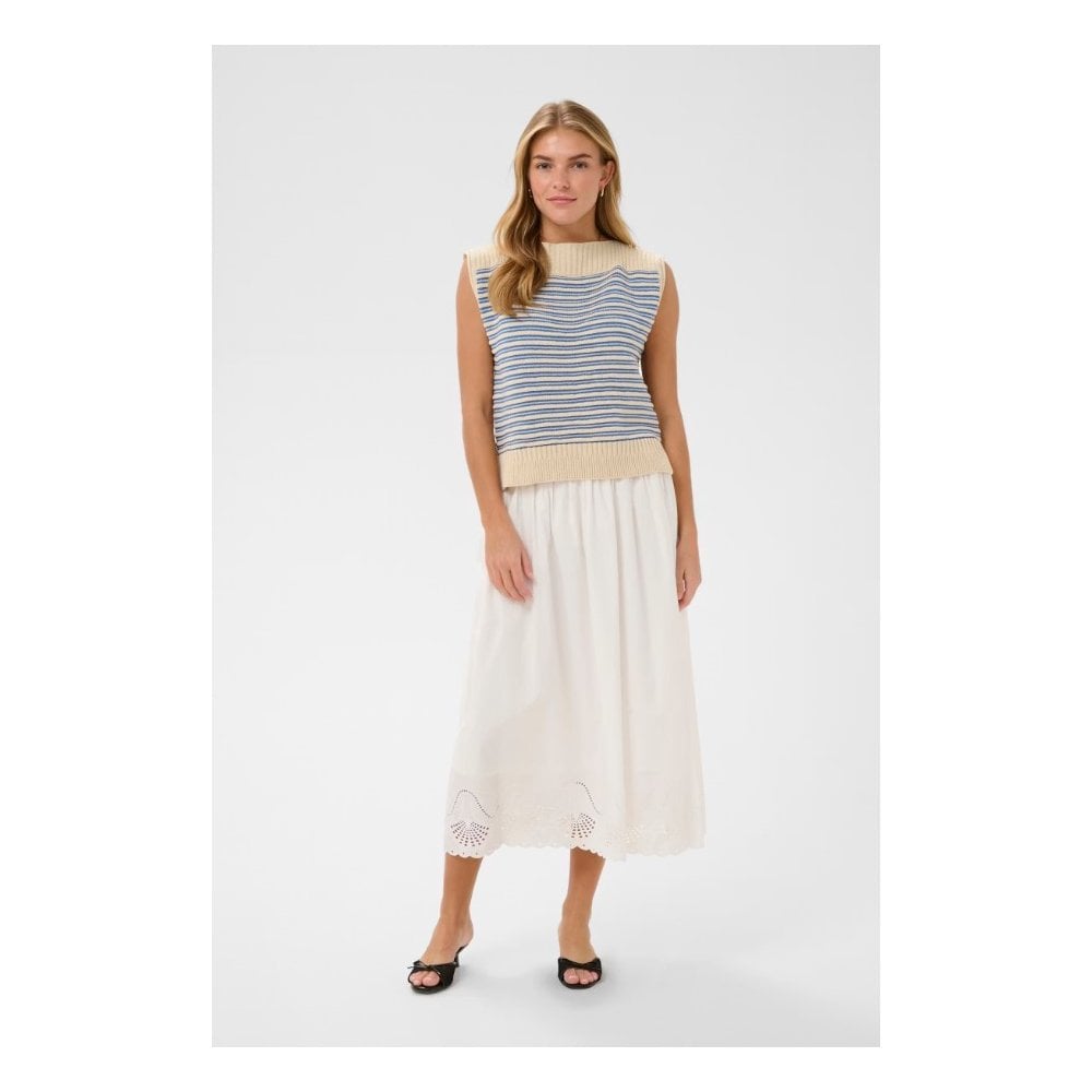 RileySZ Striped Knit Pullover