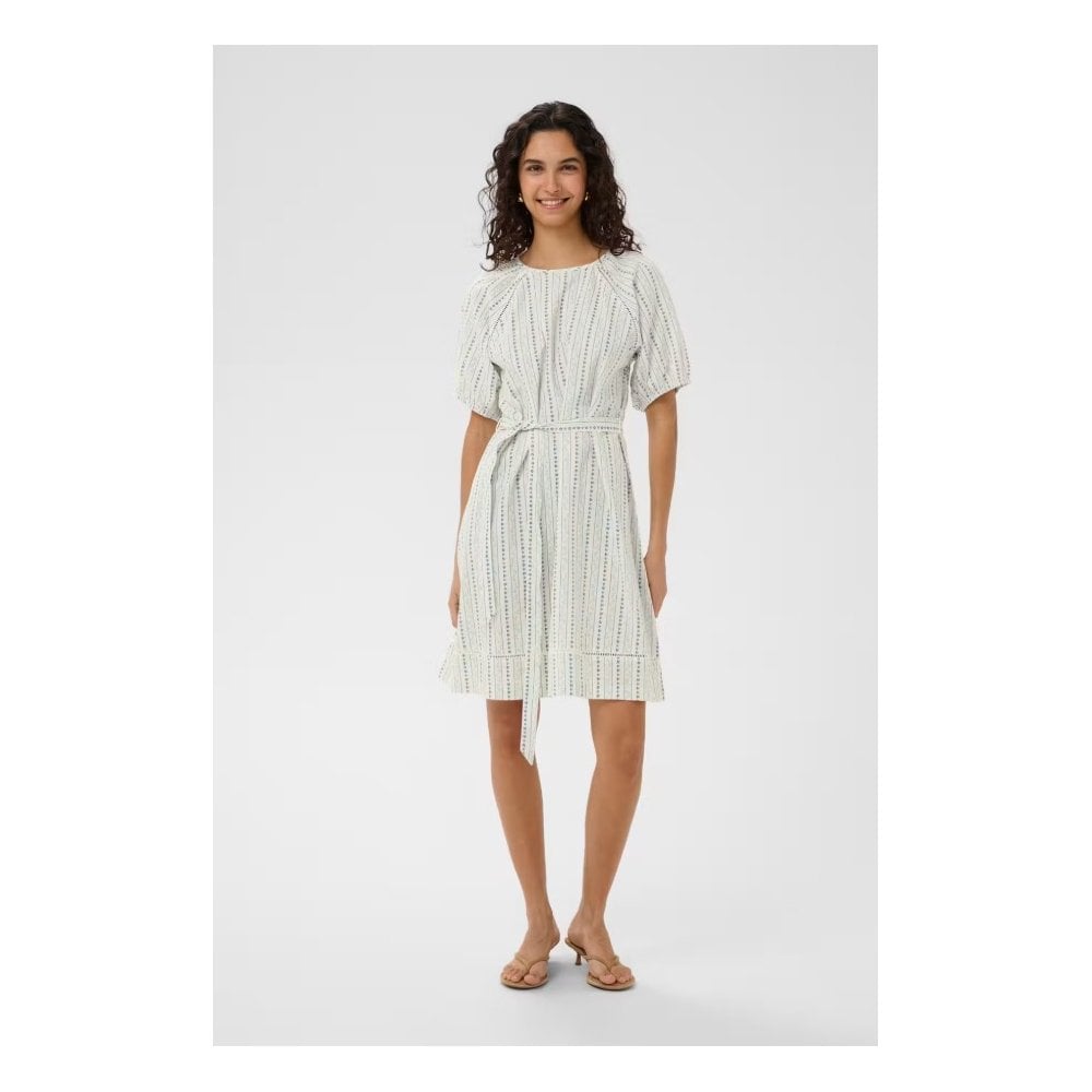 RajaSZ Striped Textured Dress
