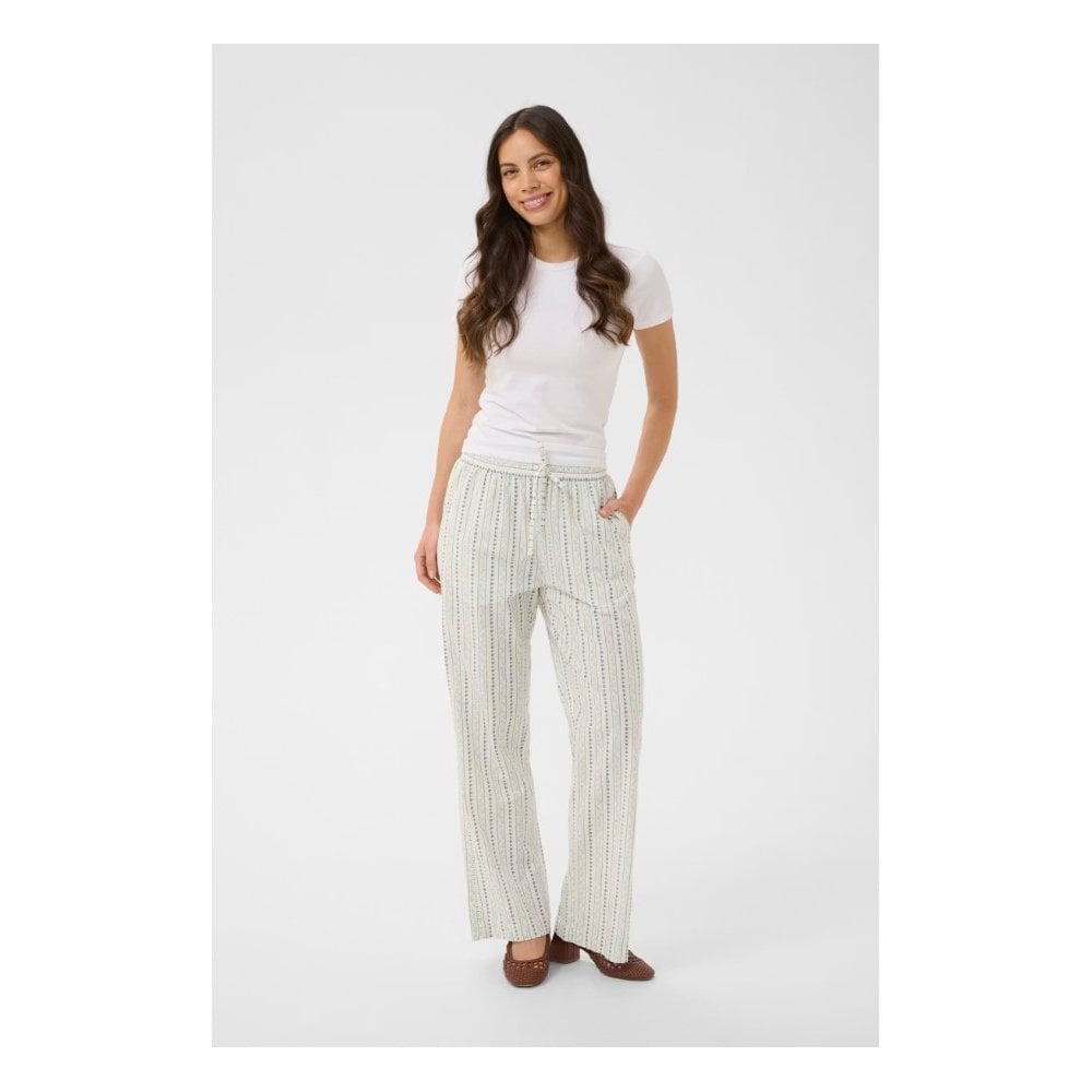 RajaSZ Striped Textured Pants