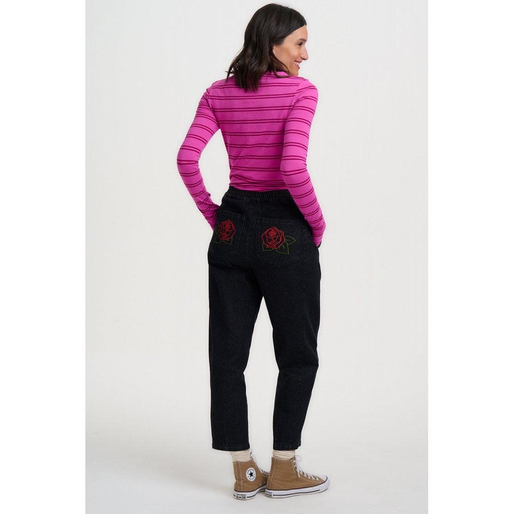 Mila Denim Barrel Leg Trousers