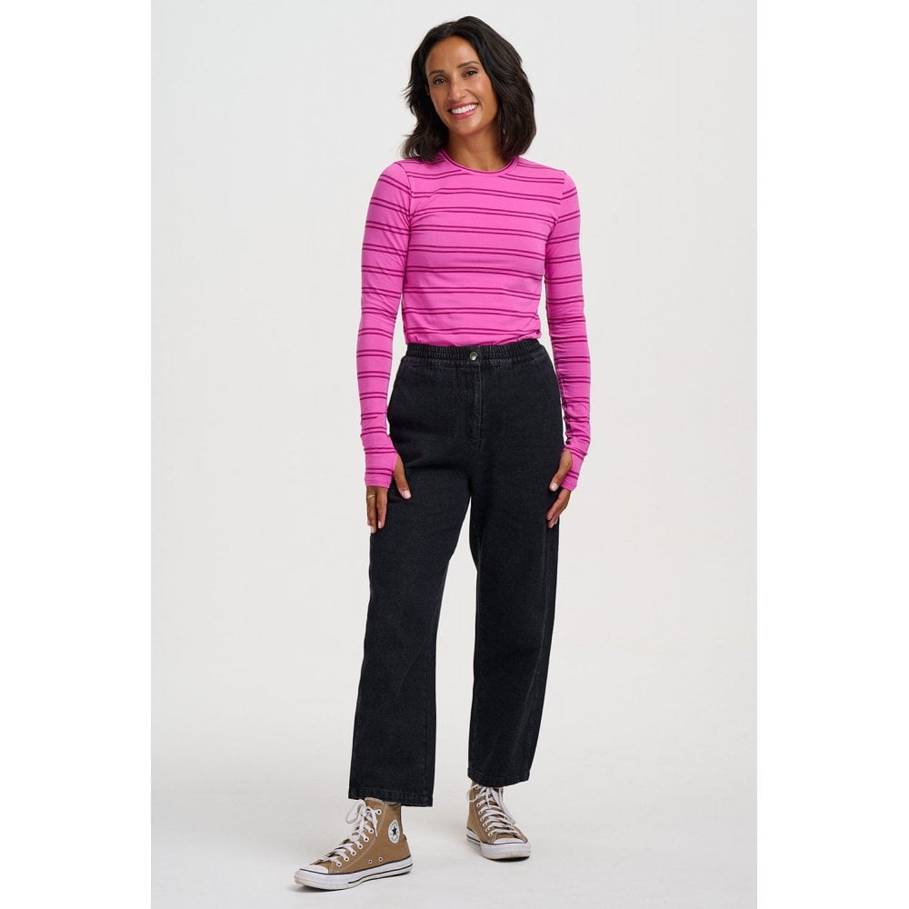 Mila Denim Barrel Leg Trousers