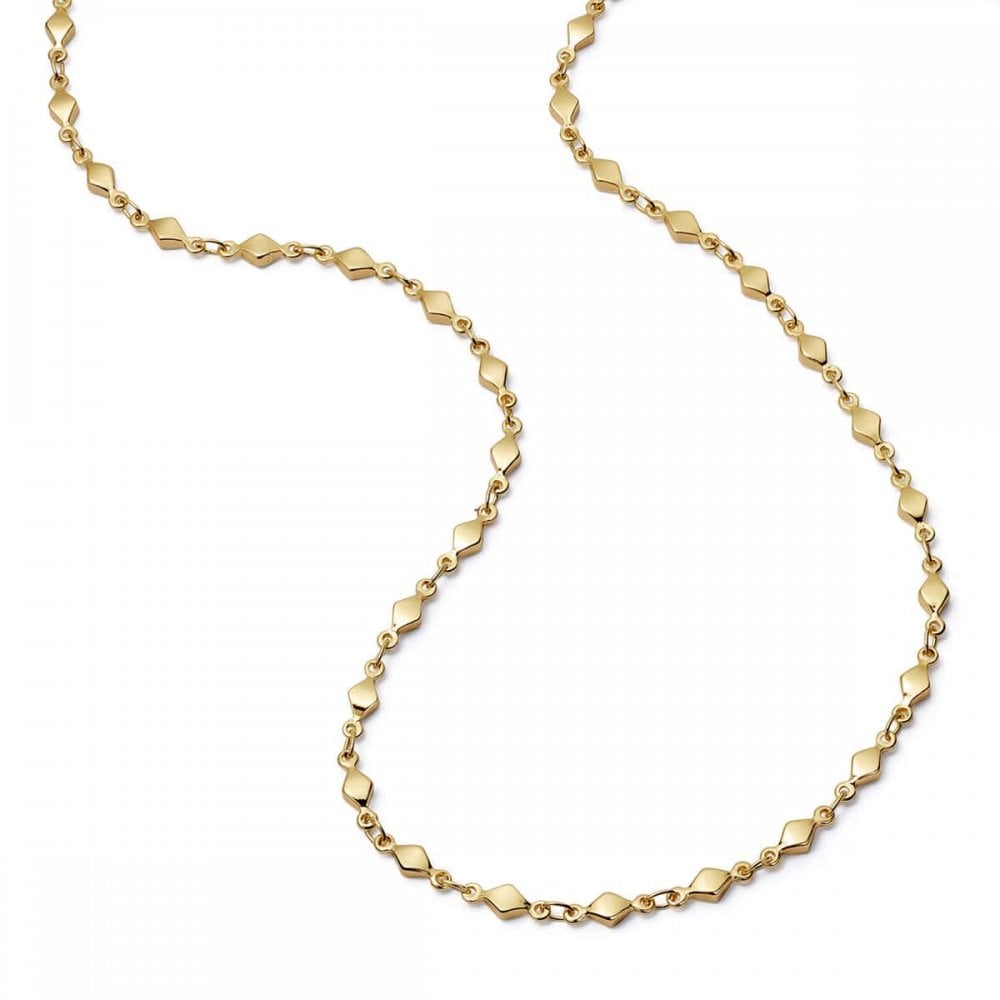 Diamond Disc Chain Necklace