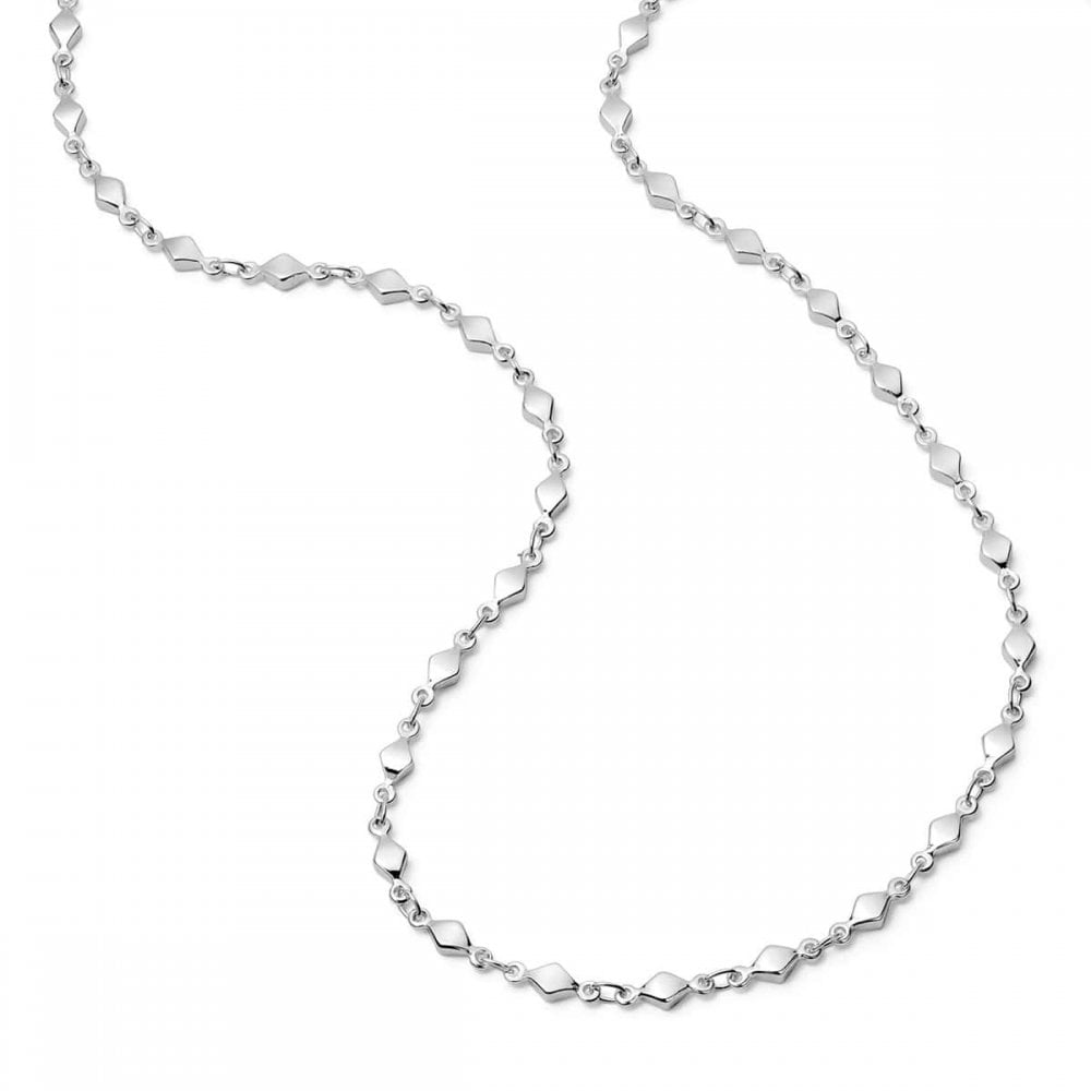 Diamond Disc Chain Necklace
