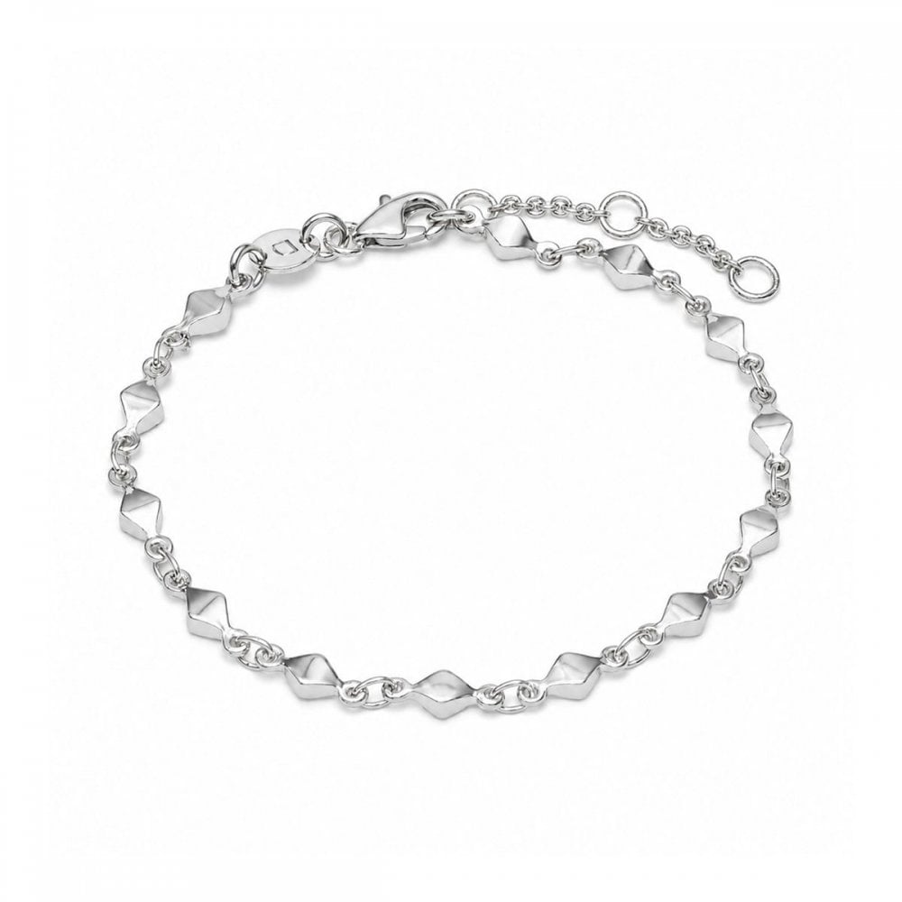 Diamond Disc Chain Bracelet