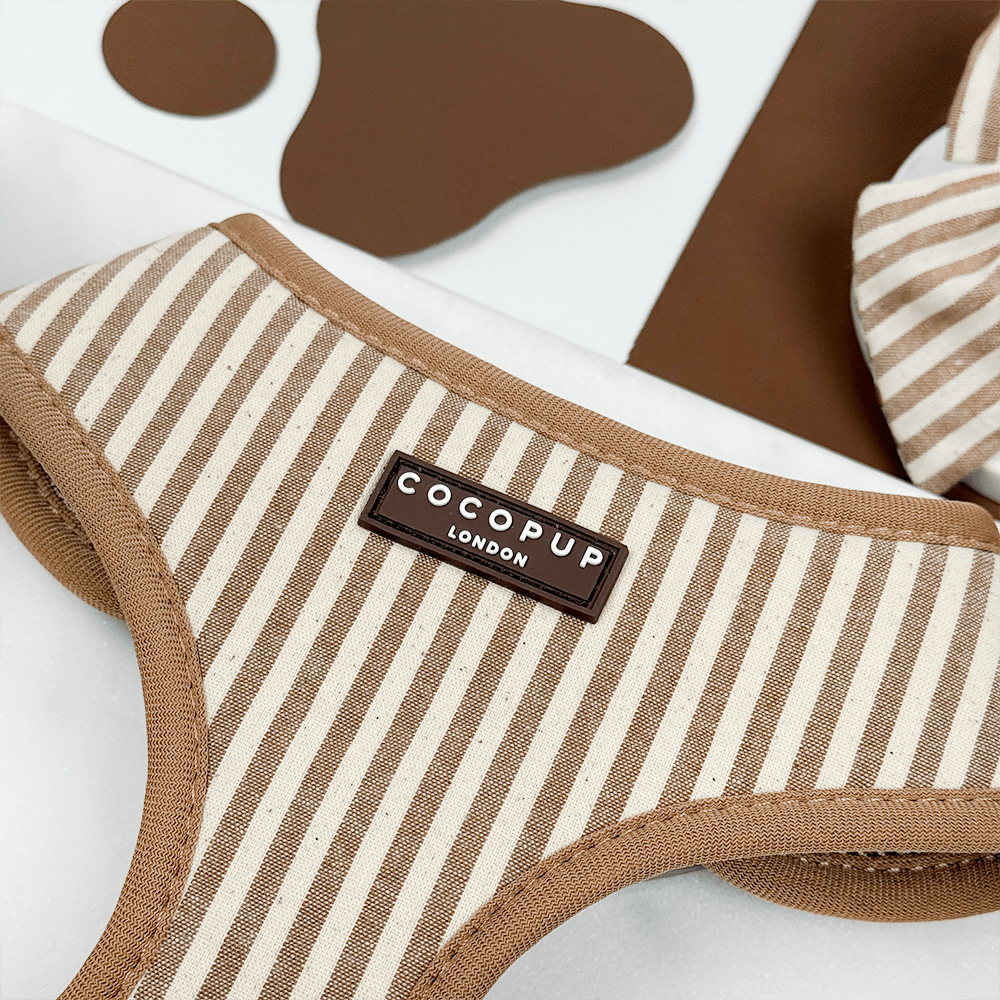 London Linen Stripes Adjustable Neck Harness