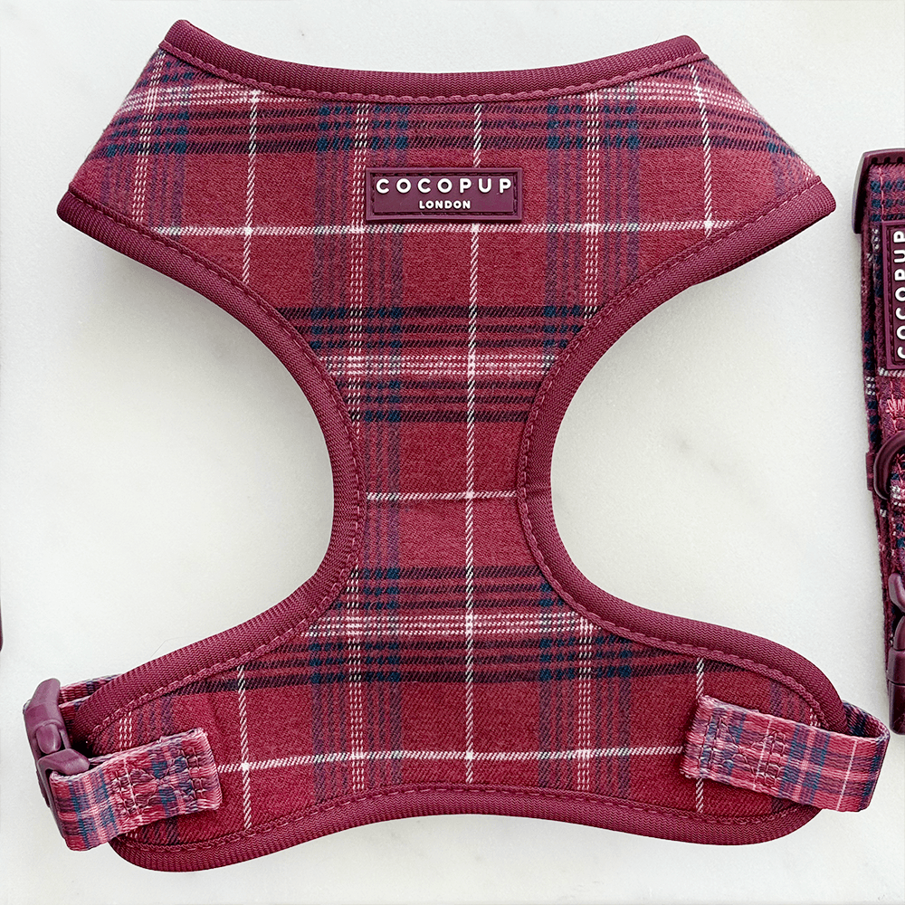 Mulberry Plaid Adjustable Neck Harness