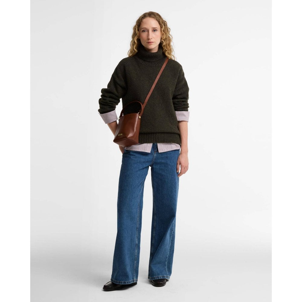 Cedar Mini Leather Bucket Bag