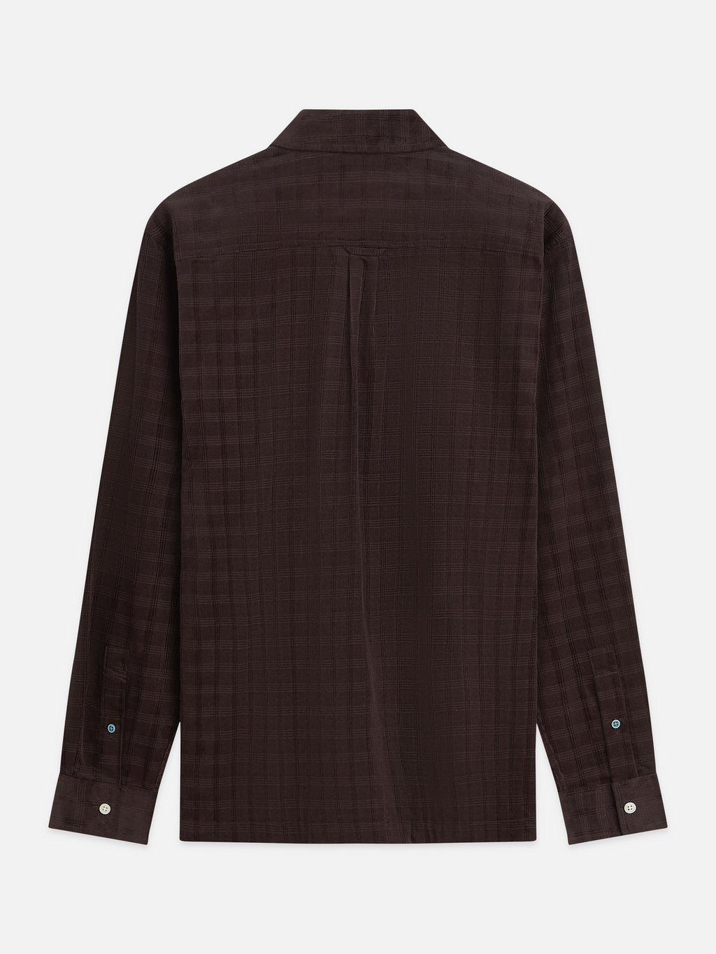 Check Cotton Corduroy Relaxed Shirt