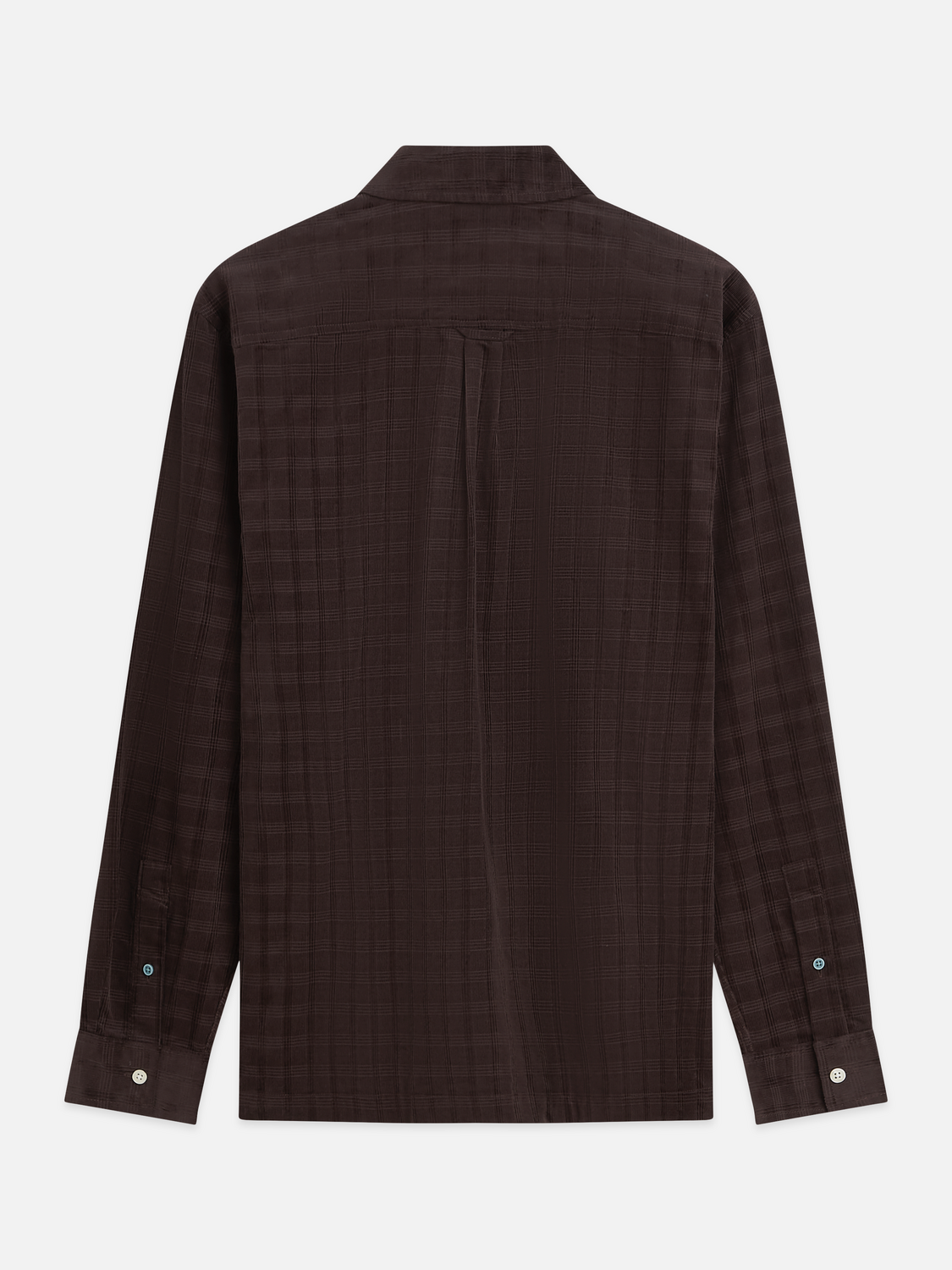Check Cotton Corduroy Relaxed Shirt