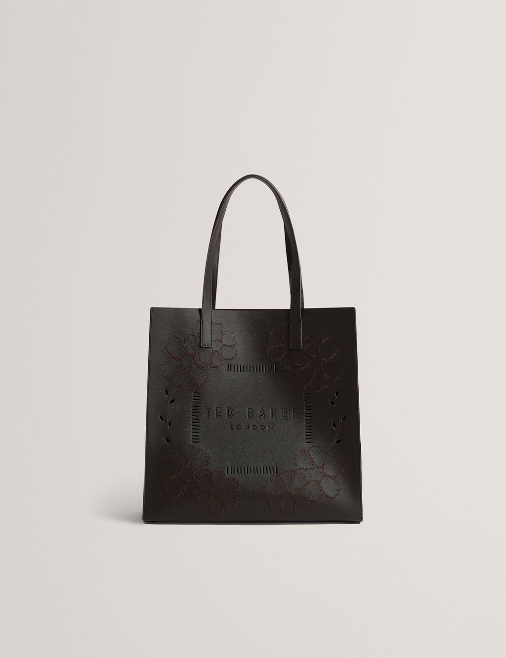 Rowcon Embroidery Floral Large Icon Tote Bag