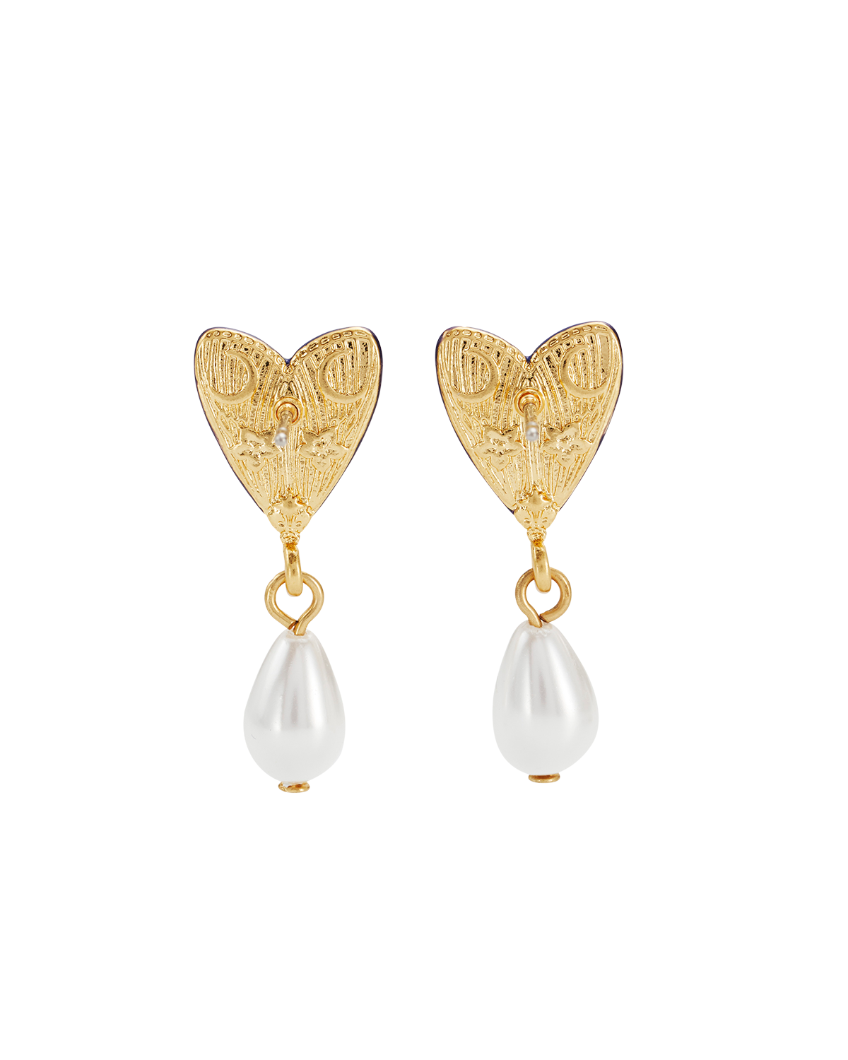 Jasmine Moon Butterfly Pearl Earrings OS