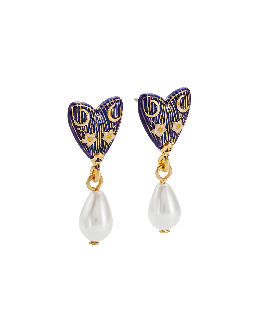 Jasmine Moon Butterfly Pearl Earrings OS