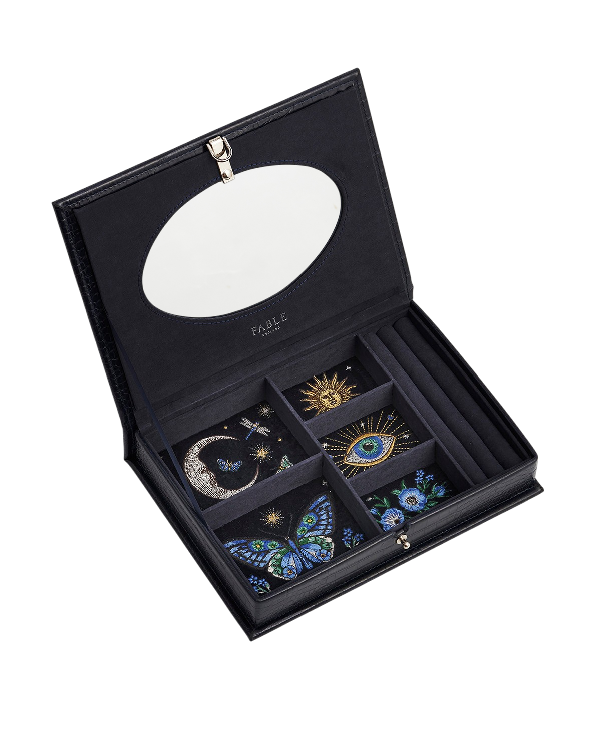 Night Sky Embroidered Large Jewellery Box