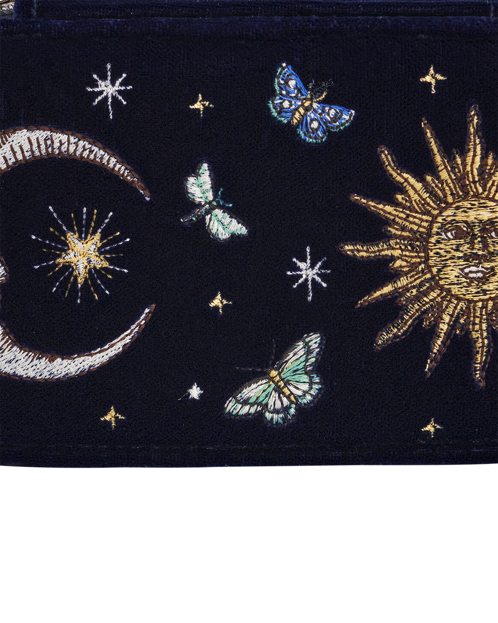 Night Sky Embroidered Oval Jewellery Box