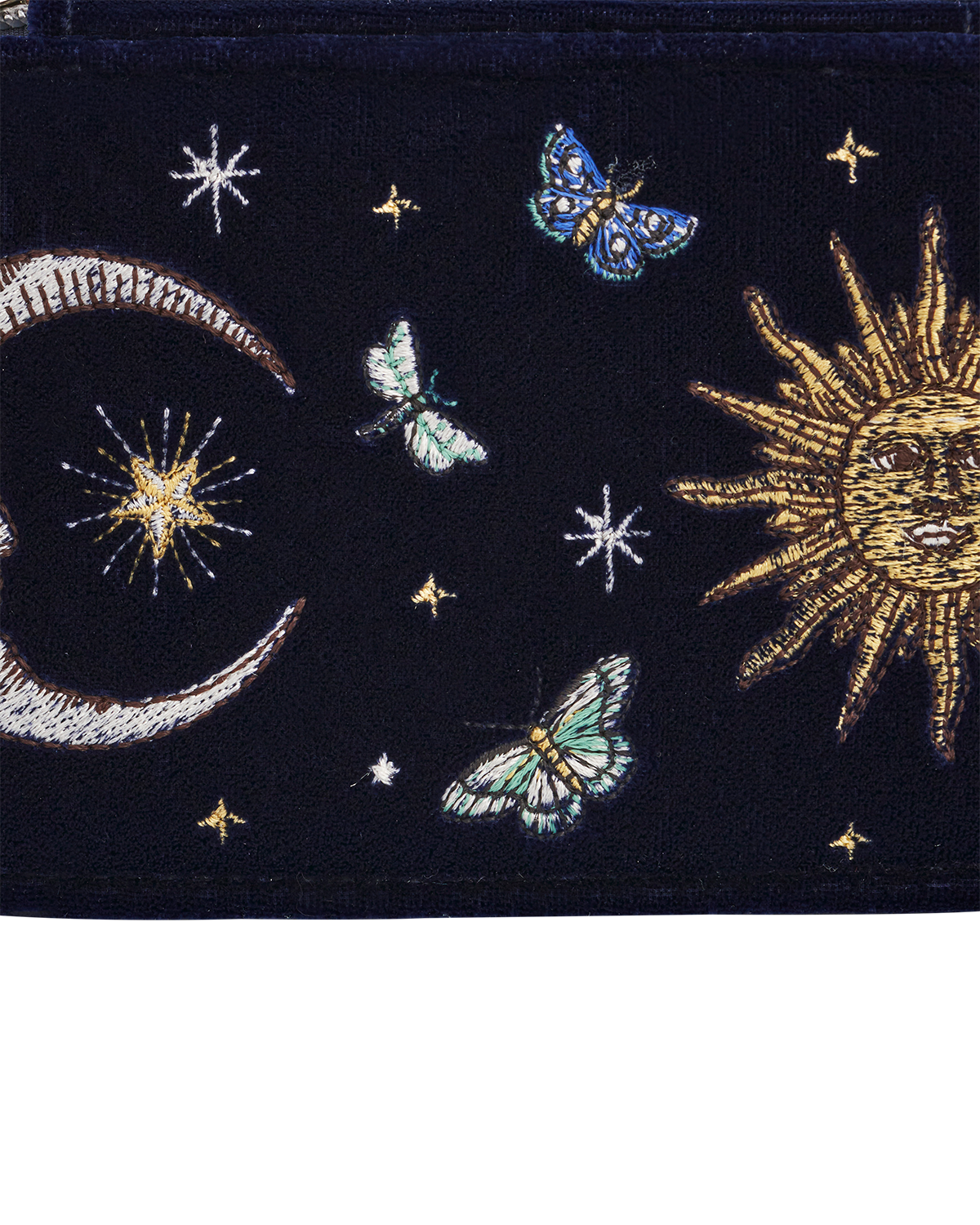 Night Sky Embroidered Oval Jewellery Box