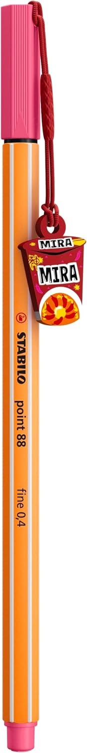 STABILO point 88 KPop Demon Hunters - Fineliner - Colour-Mix Box of 10 - with Assorted Characters Designs with Charms