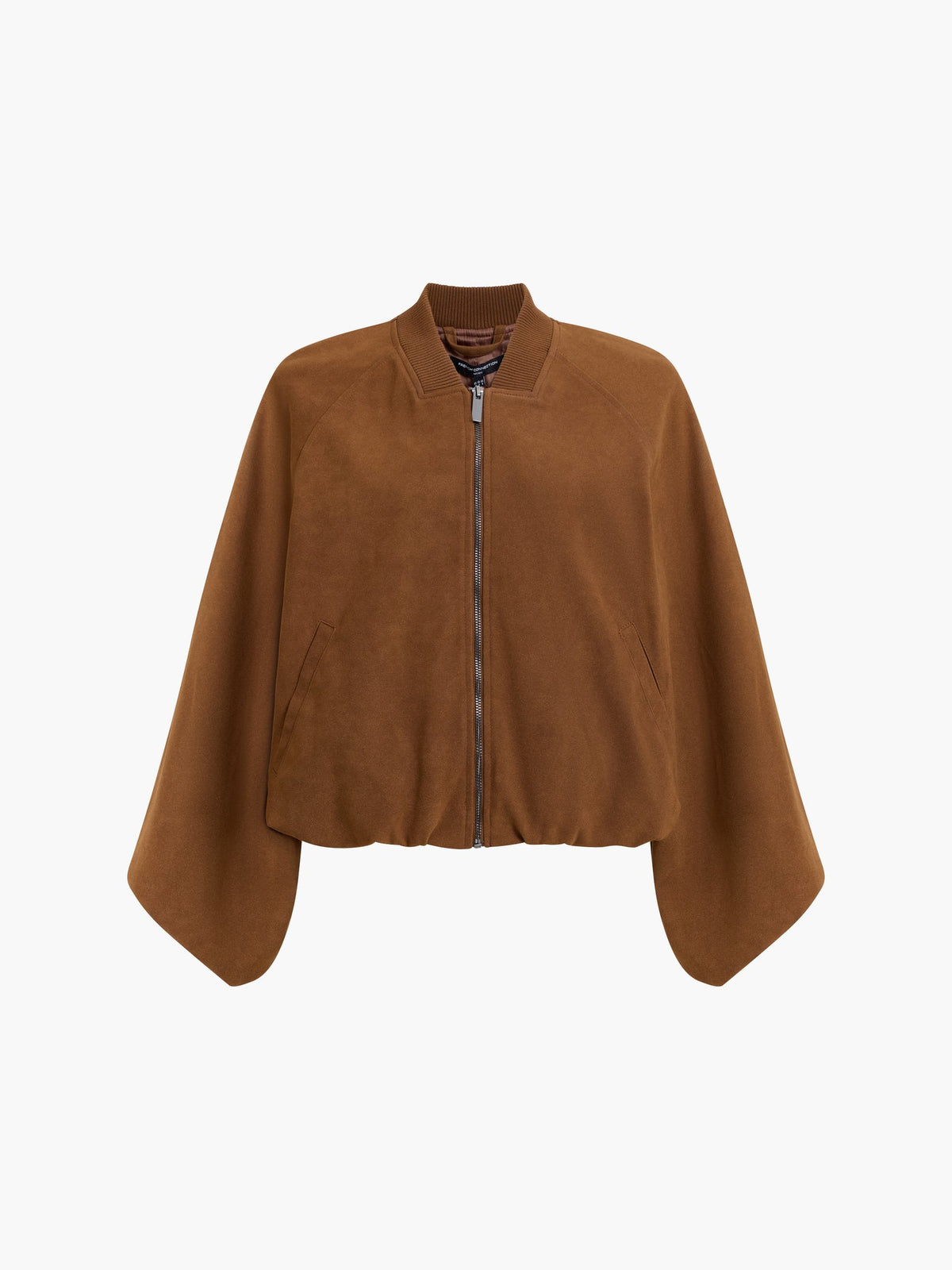 Orelia Faux Suede Bomber Jacket