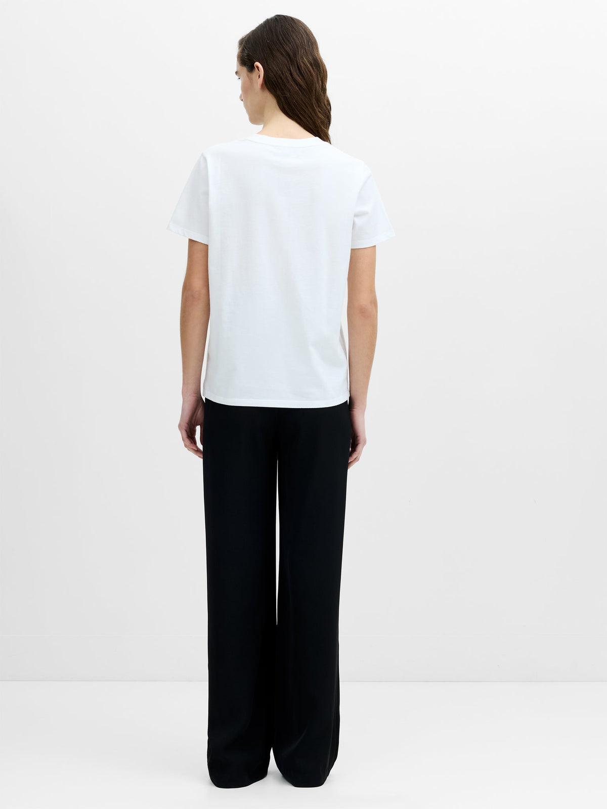Mesh Bow Cotton T-Shirt