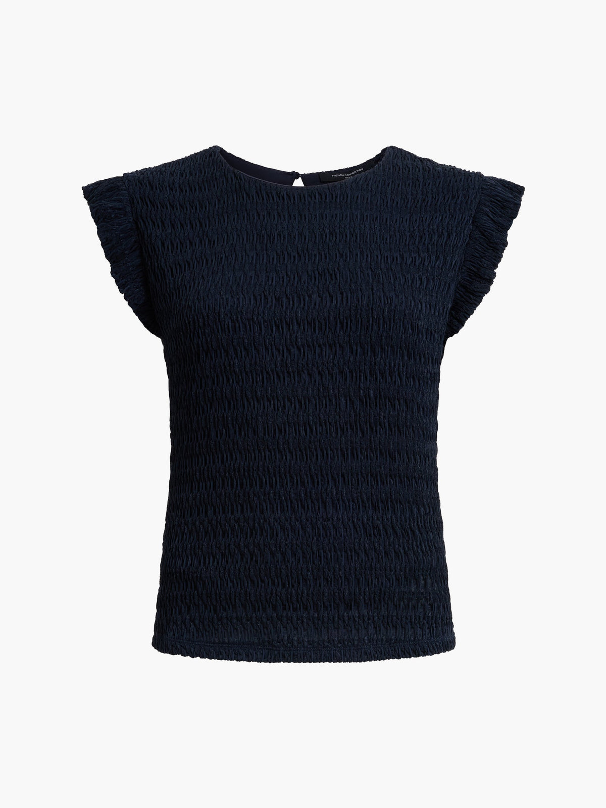 Zinnia Textured Frilled Cap Sleeve Top