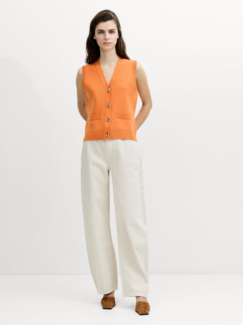 Missy V-Neck Knit Waistcoat