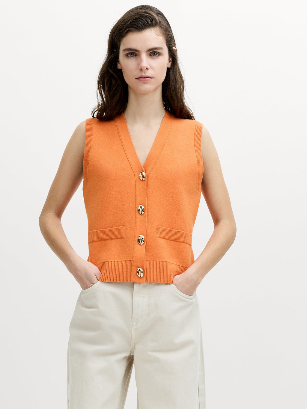 Missy V-Neck Knit Waistcoat