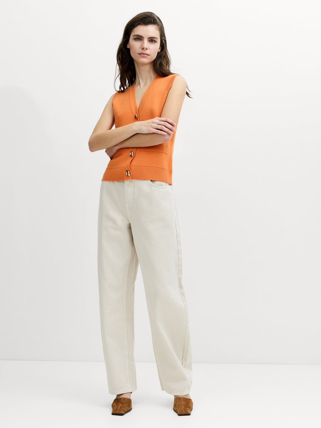 Missy V-Neck Knit Waistcoat