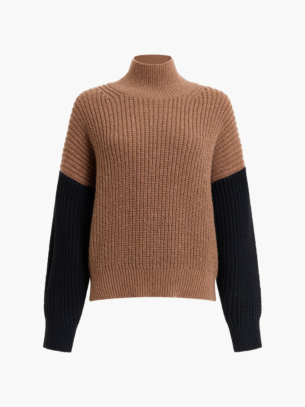 Iona Colour Block Roll Neck Jumper