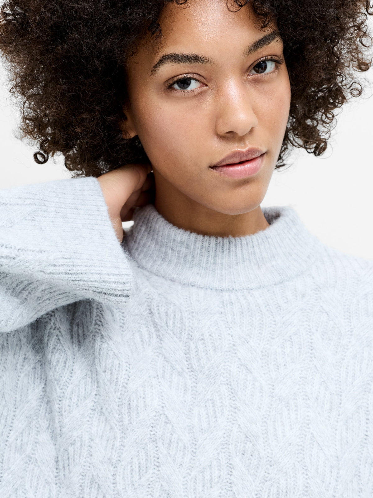 Kezia Recycled Cable Twist Knit Jumper