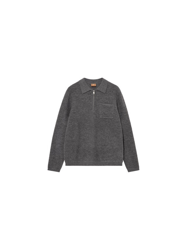 MMGRyan Soft Polo Zip Knit