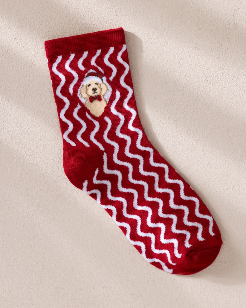 Christmas Embroidered Socks