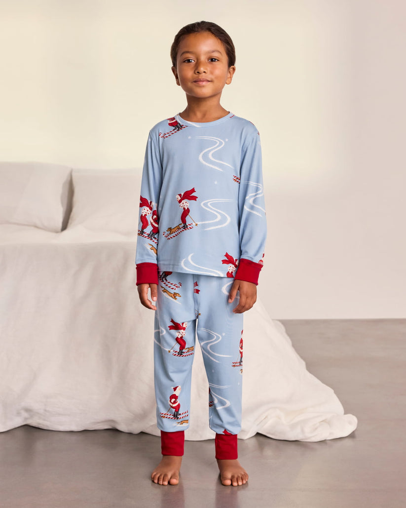 Kids Christmas Print Long Pyjama Set