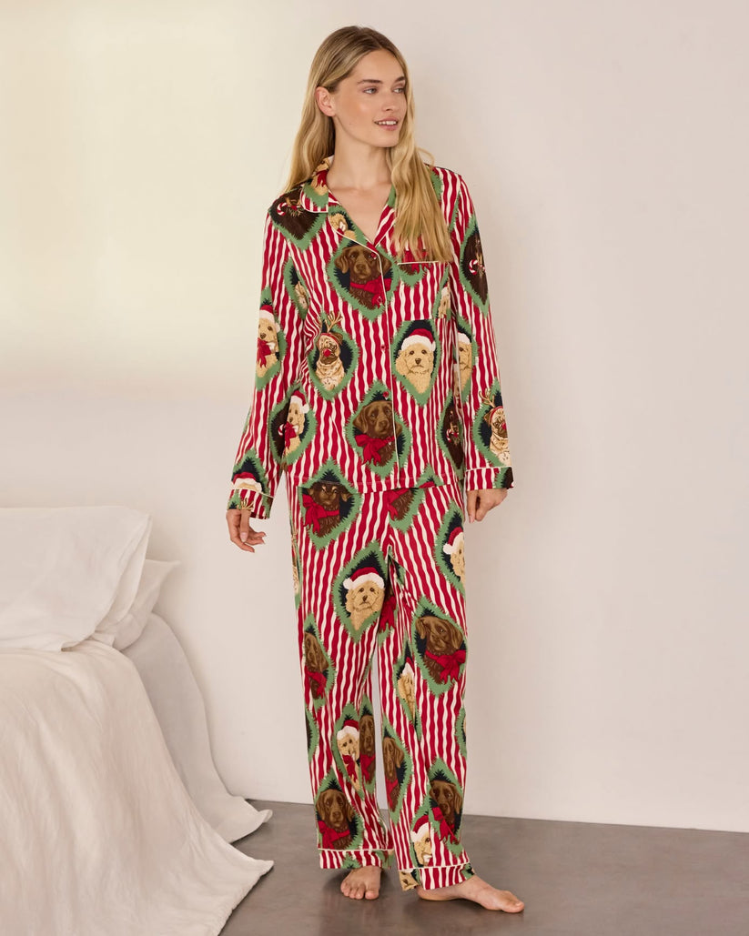 Christmas Print Long Pyjama Set