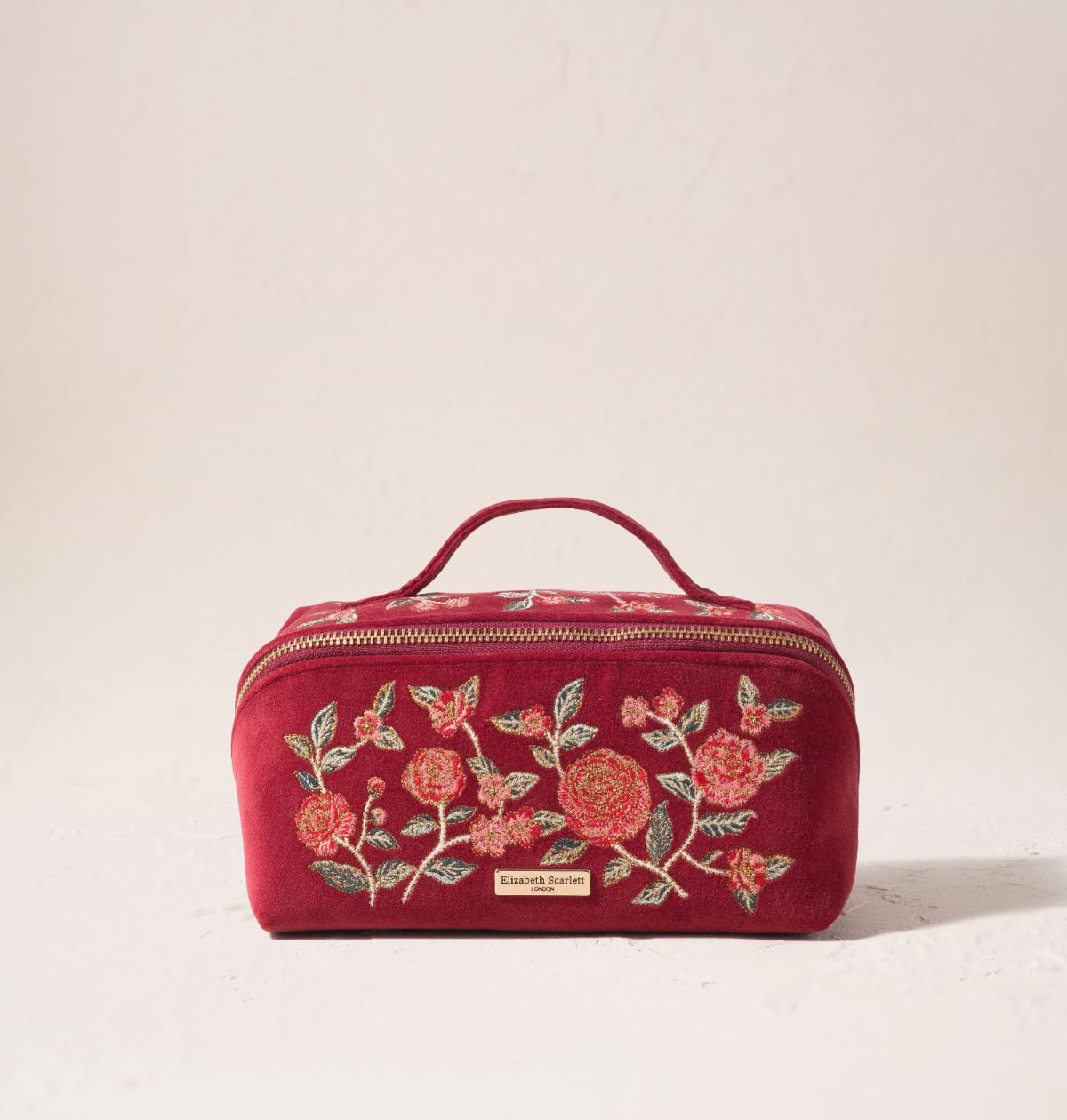 Velvet Open Flat Makeup Bag