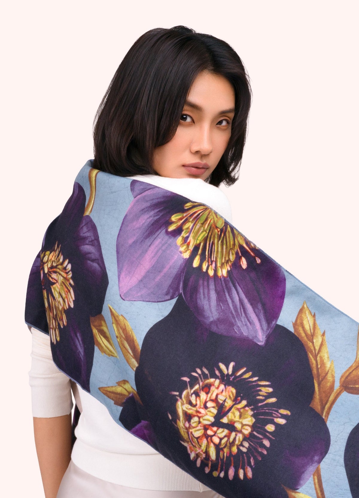Hellebore Lux Print Scarf