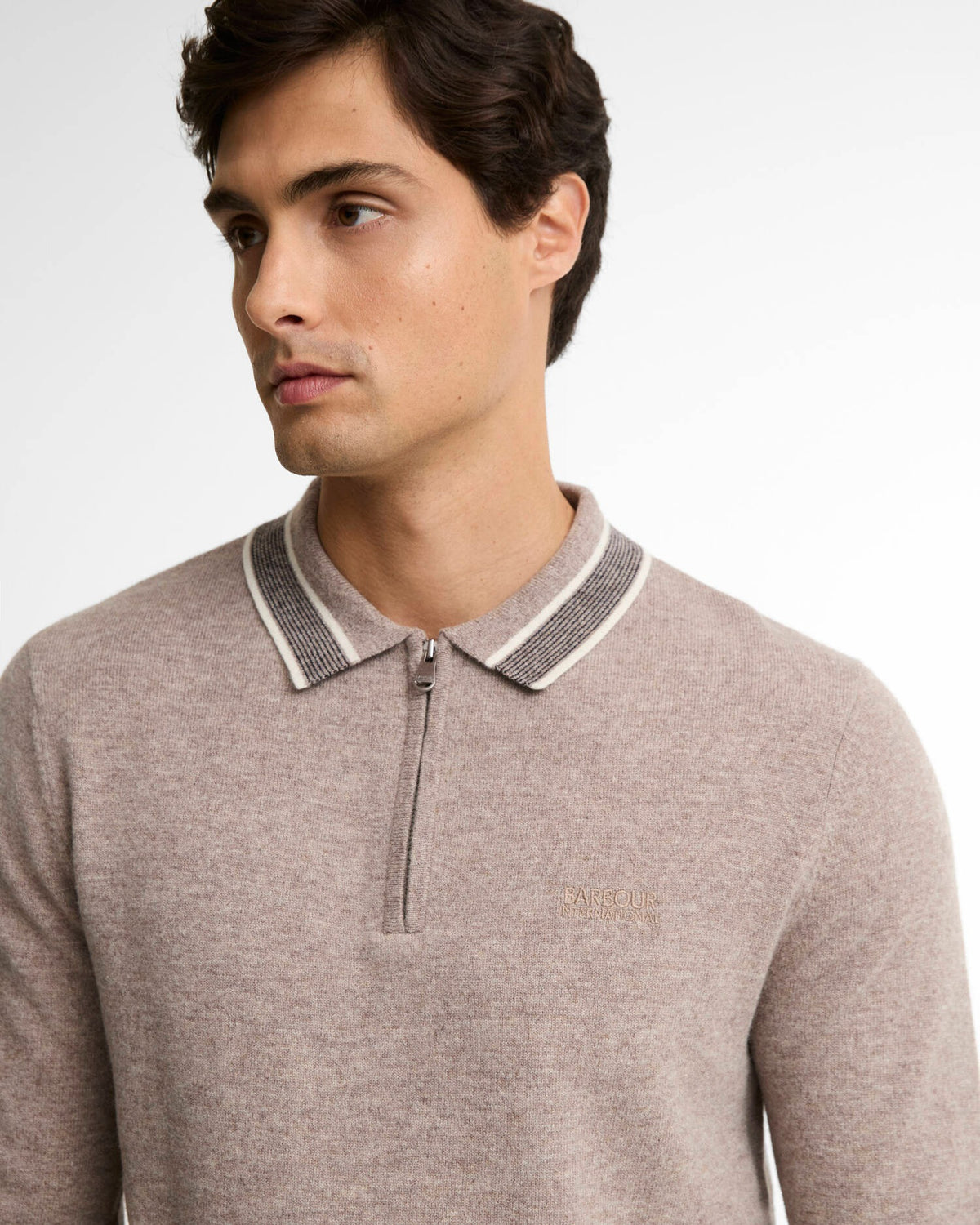 Newport Long Sleeve Knitted Polo Shirt