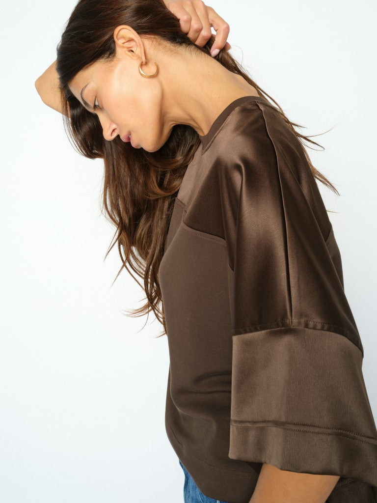 MMLela O-SS Satin Sweatshirt