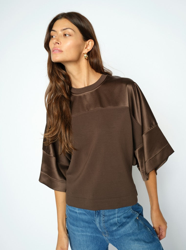 MMLela O-SS Satin Sweatshirt