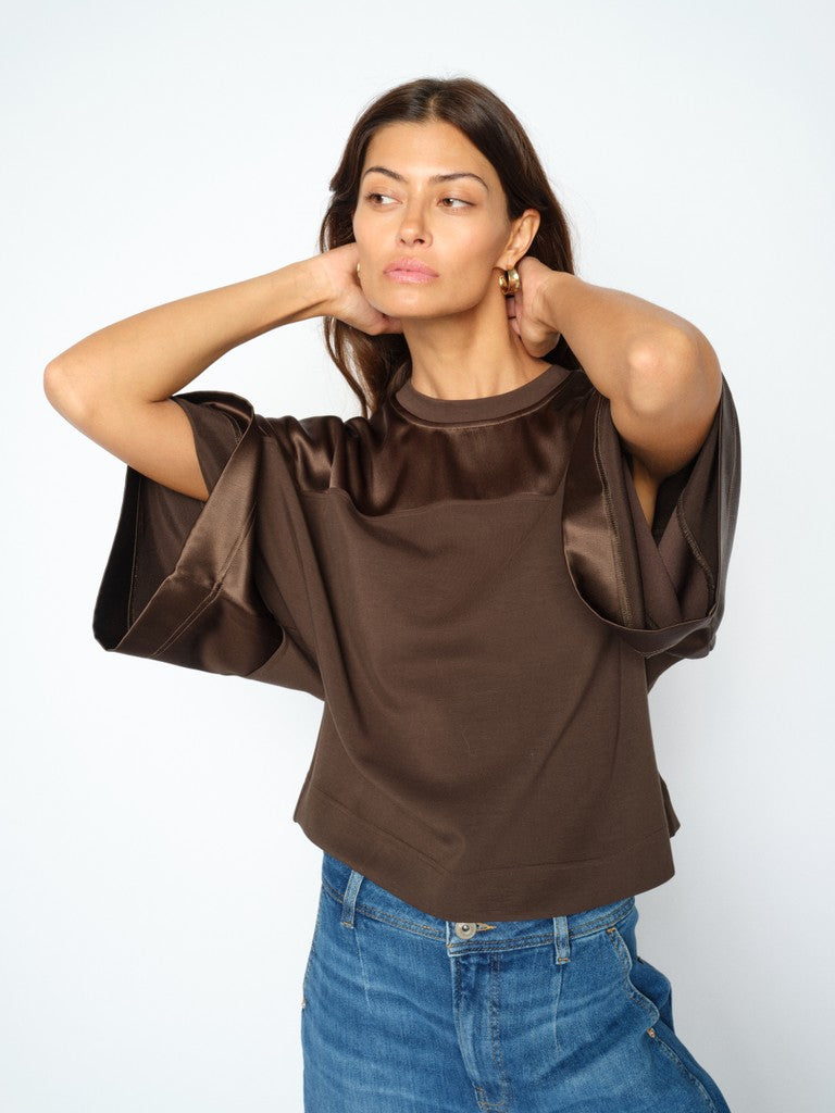 MMLela O-SS Satin Sweatshirt